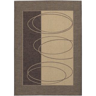 Five Seasons Boulder/ Brown cream Area Rug (510 X 92) (BrownSecondary colors: CreamPattern: GeometricTip: We recommend the use of a non skid pad to keep the rug in place on smooth surfaces.All rug sizes are approximate. Due to the difference of monitor co