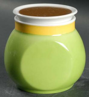 Noritake Wahine Sugar Bowl & Lid, Fine China Dinnerware   Younger Image, Green &