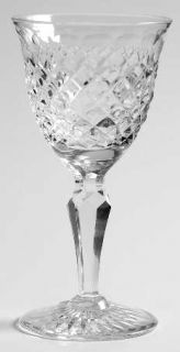 Stuart Hardwicke Cordial Glass   Cut Criss Cross Design, No Trim