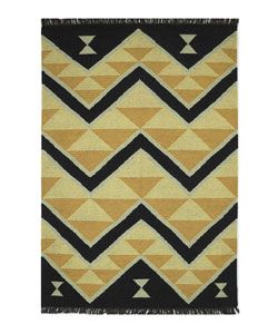 Hand woven Chilto Flat Weave Wool Rug (8 X 10 6)