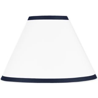 Sweet Jojo Designs White And Navy Modern Hotel Lamp Shade (White/navyMaterials: 100 percent cottonDimensions: 7 inches high x 10 inches bottom diameter x 4 inches top diameterThe digital images we display have the most accurate color possible. However, du