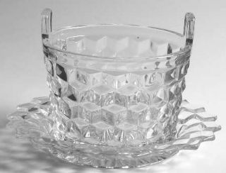 Fostoria American Clear (Stem #2056) Small Ice Bucket and Underplate   Stem #205