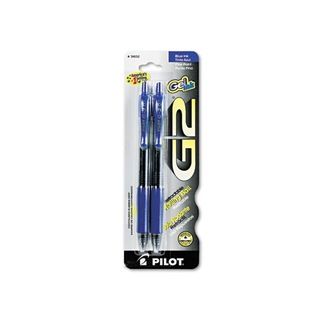 Pilot G2 Retractable Blue Ink Fine Gel Ink Pens (pack Of 2) (PlasticLength: 7.4 inchesType of pen: GelPoint type: FineInk color: Blue)