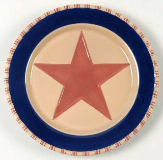 Park Designs Stars And Stripes Salad Plate, Fine China Dinnerware   Red And Blue