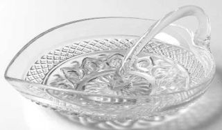 Imperial Glass Ohio Cape Cod Clear (#1602 + #160) Handled Mint Dish   Clear, Ste