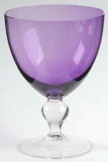 Unknown Crystal Unk510 Amethyst Water Goblet   Amethyst Bowl,Non Optic,Clear Ste