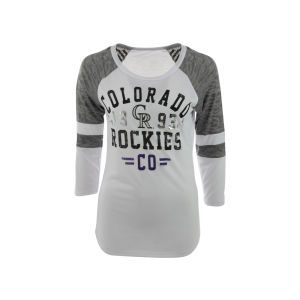 Colorado Rockies GIII MLB Womens Stella Raglan T Shirt