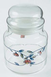 Princess House Heritage Blossom Small Glassware Canister, Fine China Dinnerware