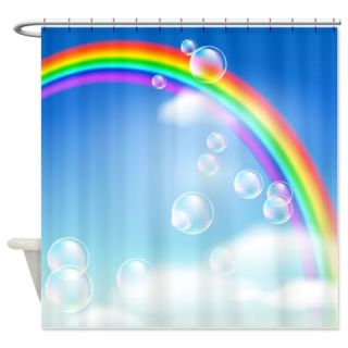 Rainbow Bubbles Shower Curtain  Use code FREECART at Checkout