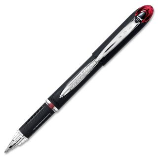 Uni ball Jetstream Ballpoint Stick Pen Red Ink Bold Point (Black, redWeight: 5 ounces.Model: JetstreamPack of: 1Pocket Clip: Yes Refillable: YesRetractable: NoPen Length: 6 In.Tip Type: BallpointPoint Size: BoldInk Type: Liquid BoldInk Type: Liquid )