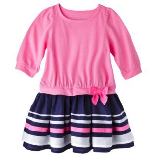 Cherokee Infant Toddler Girls Empire Dress   Pink 12 M