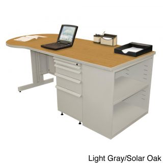 Marvel Zapf Office Desk With Built in Bookcase (75 X 30)
