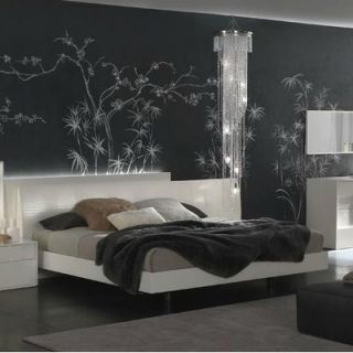 Rossetto USA Nightfly Platform Bed T412600350 Size / Finish Queen / Ebony