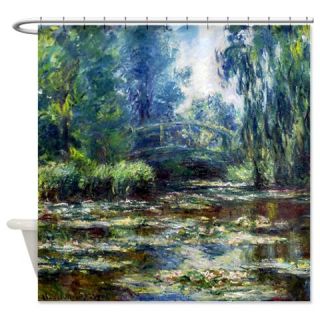 CafePress Monet Bridge Over Water Lily Pond Shower Curtain Free Shipping! Use code FREECART at Checkout!