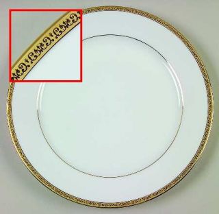 Charter Club Grand Buffet Gold Dinner Plate, Fine China Dinnerware   Gold Scroll