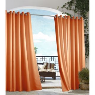 Outdoor Decor Gazebo Solid Indoor/Outdoor Grommet Top Window Panel   Orange