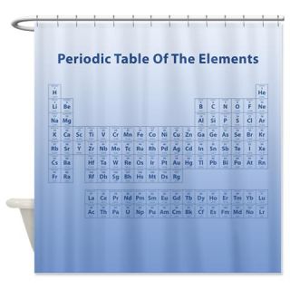 CafePress Blue Periodic Table Shower Curtain Free Shipping! Use code FREECART at Checkout!