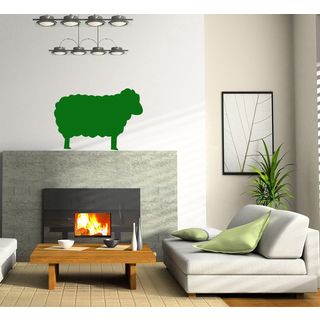 Sheep Vinyl Wall Decal (Glossy greenEasy to applyDimensions: 25 inches wide x 35 inches long )