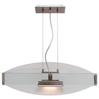 Access Lighting 50104 BS/CLR Phoebe Small Cable Pendant   6.5W in. Silver  