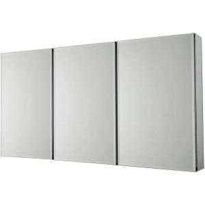 Pegasus SP4590 Universal Tri View Beveled Mirror 48 x 31 Medicine Cabinet