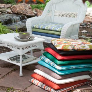 Coral Coast 21 x 19 Outdoor Furniture Seat Pad Cambria Floral   M029 1B 602712 