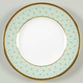 Waterford China Fitzpatrick Green Bread & Butter Plate, Fine China Dinnerware  