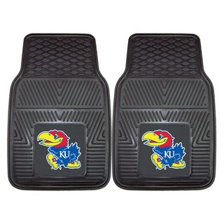 Fanmats Kansas 2 piece Vinyl Car Mats (100 percent vinylDimensions: 27 inches high x 18 inches wideType of car: Universal)