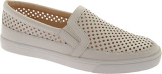 Womens Nine West Brodie   White Talko Kid Leather Casual Shoes