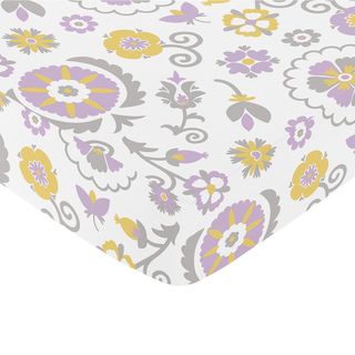 Sweet Jojo Designs Suzanna Fitted Crib Sheet (100 percent cottonCare instructions: Machine washDimensionsCrib sheet: 52 inches high x 28 inches wide x 8 inches deepThe digital images we display have the most accurate color possible. However, due to differ
