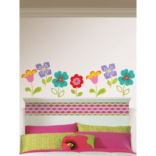 Wall Pops Petal Blox Wall Decals (MultiShape: BloxBoy/Girl/Neutral: GirlTheme: BloxEasy to apply just peel and stickRepositionable and always removableSafe for wallsCare instructions: Wipe with damp clothMaterials: VinylSet includes: 12 sheets, 24 flowers