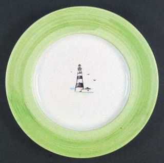 Ralph Lauren Vineyard Lighthouse/Green Service Plate (Charger), Fine China Dinne