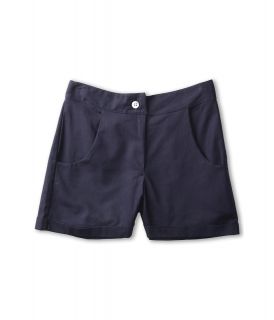 fiveloaves twofish Linen Shorts Girls Shorts (Navy)