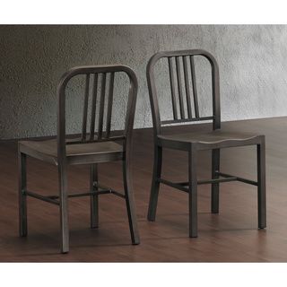 Vintage Metal Side Chairs (set Of 2)