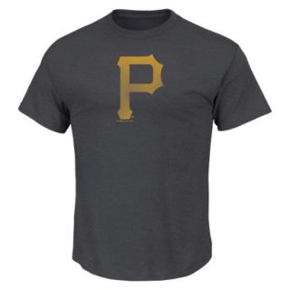 MLB Mens Pittsburgh Pirates Crew Neck T Shirt   Grey (XXL)