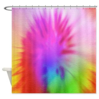 CafePress Rainbow Tie Dye Shower Curtain Free Shipping! Use code FREECART at Checkout!
