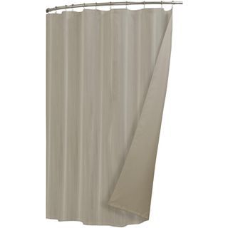 Maytex Ultimate Waterproof Cotton Shower Curtain Liner, Linen