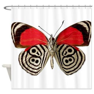 CafePress butterfly red black Shower Curtain Free Shipping! Use code FREECART at Checkout!