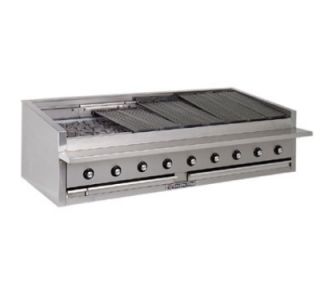 Bakers Pride 48 in Low Profile Countertop Charbroiler, Glo Stone, NG