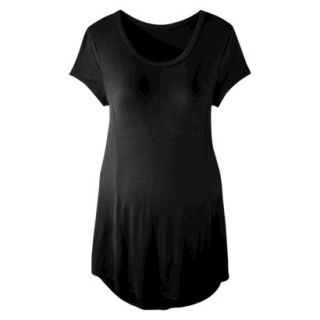 Liz Lange for Target Maternity Short Sleeve Top   Black L