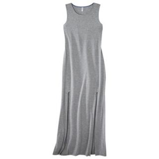 Xhilaration Juniors Double Slit Maxi Dress   Gray S(3 5)