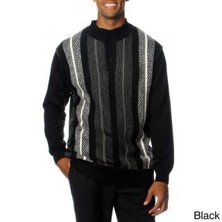 Steve Harvey Mens Long Sleeve 4 Button Knit Sweater