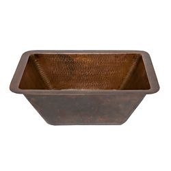 Rectangle Oil Rubbed Bronze Copper Undercounter Bar Sink (2 inches (Drain Sold Separately)Suggested Drain Model: D 133ORB (not included)17 gauge copper99.7 percent pure recyceled copperLead freeModel number: BRECDB2 )