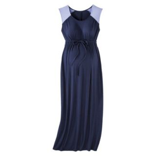 Liz Lange for Target Maternity Cap Sleeve Maxi Dress   Blue/Perwinkle L