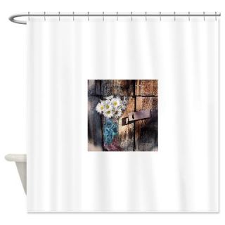 CafePress daisy country cowboy boots Shower Curtain Free Shipping! Use code FREECART at Checkout!