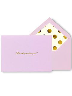 Kate Spade New York How The Devil Are You Note Cards   No Color