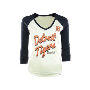 Detroit Tigers 47 Brand MLB Womens Batter Up Baseball T Shirt