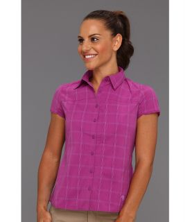 Mountain Hardwear Terralake S/S Shirt Womens Short Sleeve Button Up (Purple)
