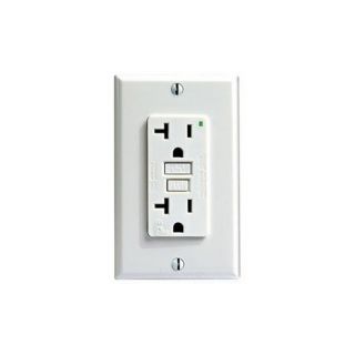 Leviton 7899GY GFCI Outlet Decora Plus with Wall Plate, 20A Gray