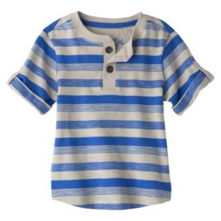 Genuine Kids from OshKosh Infant Toddler Boys Striped Henley Shirt   Blue 4T