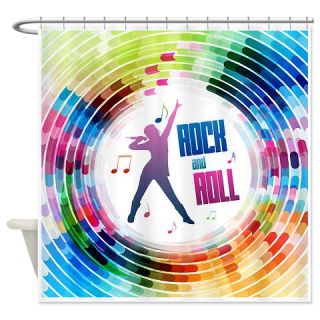 CafePress Vintage Retro Rock & Roll Shower Curtain Free Shipping! Use code FREECART at Checkout!